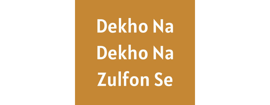 Dekho Na Dekho Na Zulfon Se Ringtone Download MP3