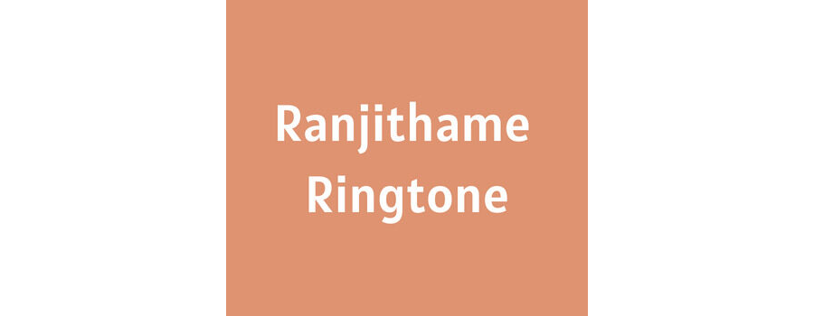 Ranjithame Ringtone Download MP3 (Varisu Song)